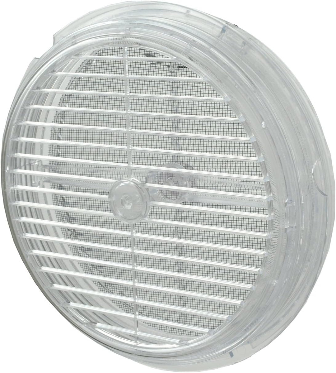 La Ventilazione TVR200-Y Paar runde Grills für Glas, durchsichtig, ø 220 mm ø 220 mm Mit Netz, ø 220