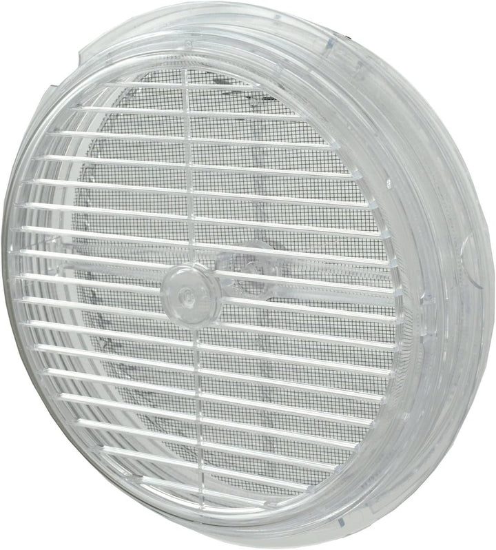 La Ventilazione TVR200-Y Paar runde Grills für Glas, durchsichtig, ø 220 mm ø 220 mm Mit Netz, ø 220