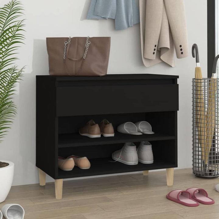 Tidyard Schuhbank, Schuhregal Schuhschrank mit 2 Fächer, Schuhaufbewahrung, Sitzbank, Holzwerkstoff