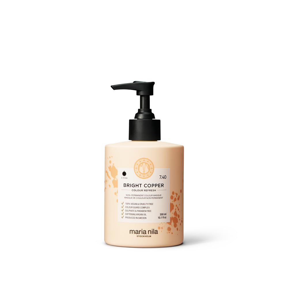 Maria Nila Colour Refresh Farbmaske Bright Copper | Haarkur mit Rot-Pigmenten für Blondes und Hellbr
