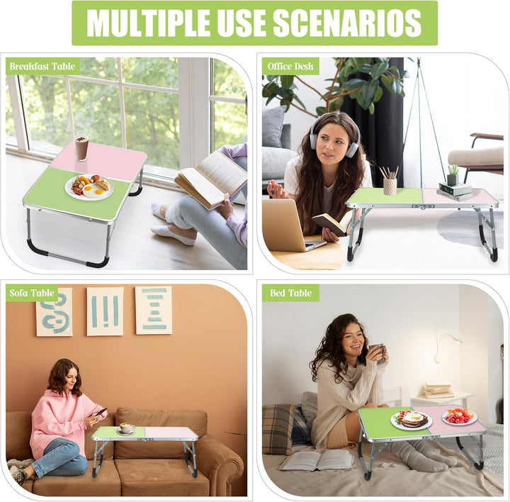 Klappbarer Laptoptisch Esstisch, Multifunktionaler Klappbarer Lap Desk für Bett, Leichtes Klappbares