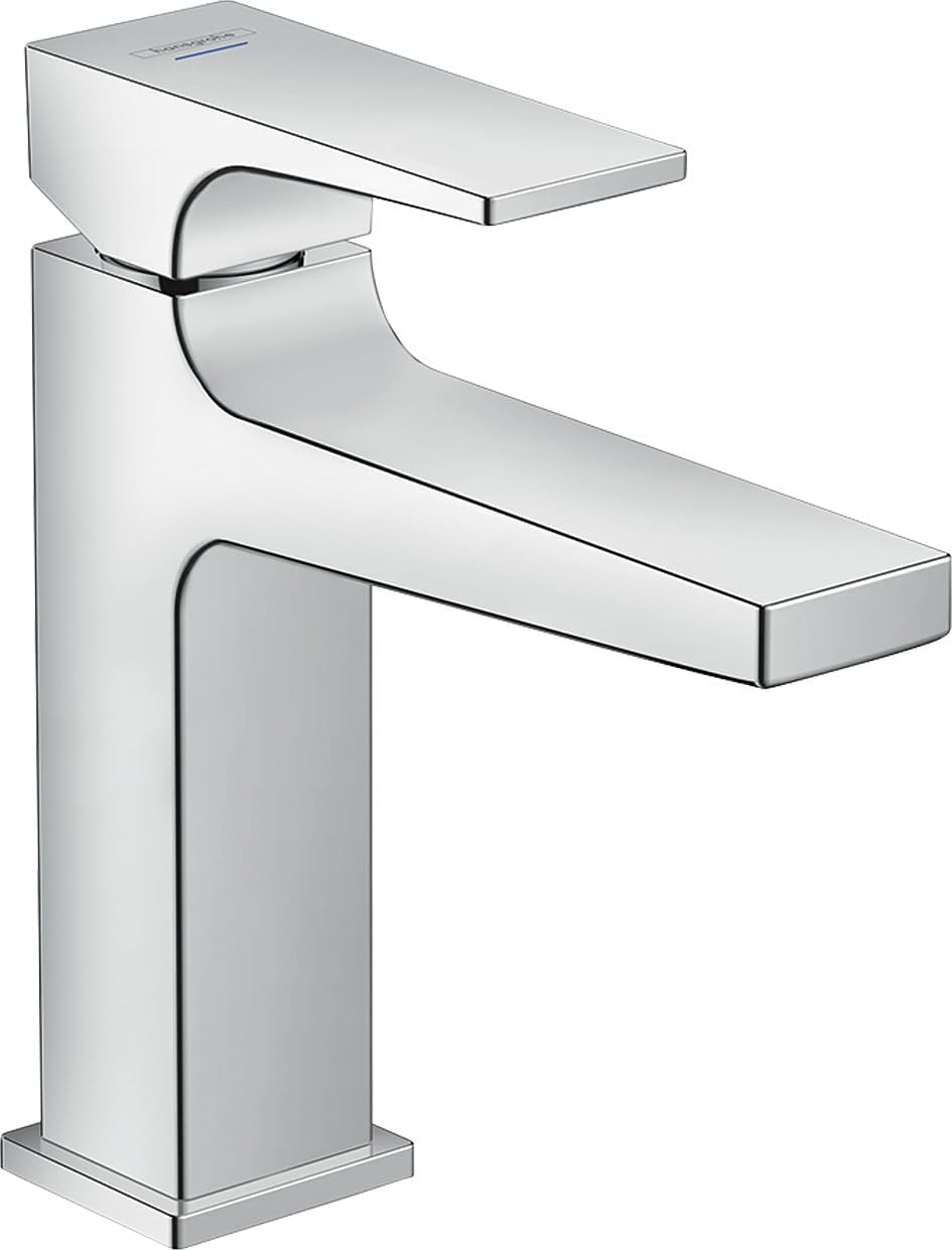 hansgrohe Wasserhahn Metropol (Armatur mit Auslauf Höhe 100 mm, Kaltwasseranschluss) Chrom Chrom Aus
