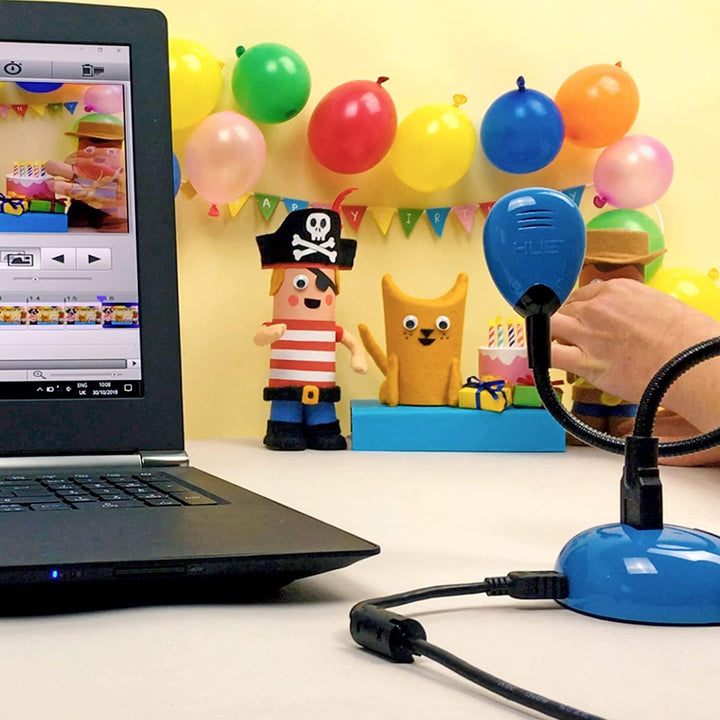 HUE Animation Studio: Komplett-Set Stop Motion Animation für Windows/macOS (Kamera in Grün mit Trage