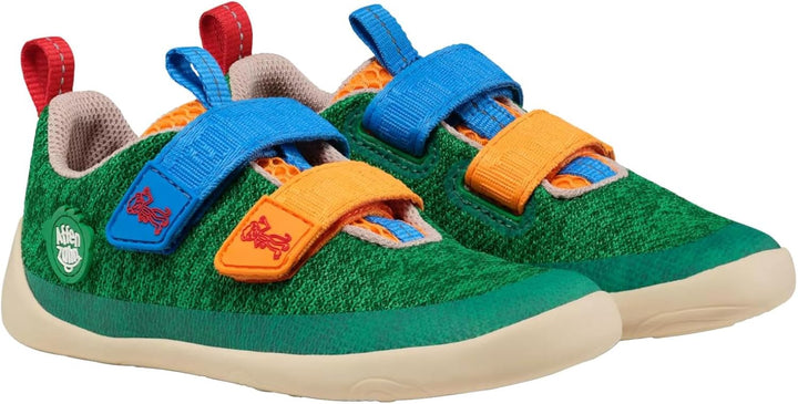 Affenzahn Barfussschuh Knit Happy mit Klettverschluss, Vegan, rutschfest, Flexibel, Reflektierend, b