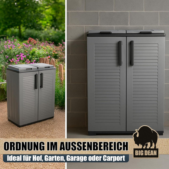 BigDean Mülltrennsystem Schrank Recycling System auch für Gelben Sack Made in Italy