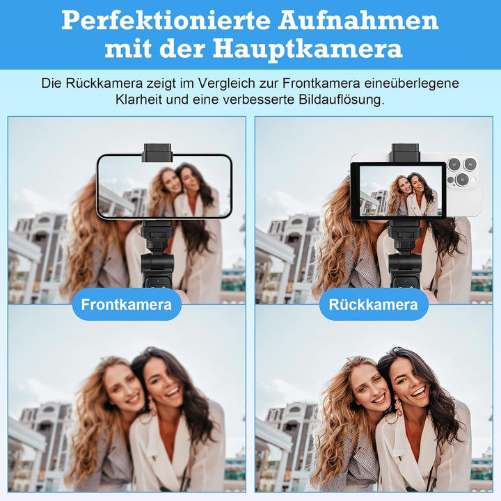 Handy Selfie Monitor, 3,97" Smartphone Rückkamera Magnetisch Selfie Monitor Bildschirm für iPhone un