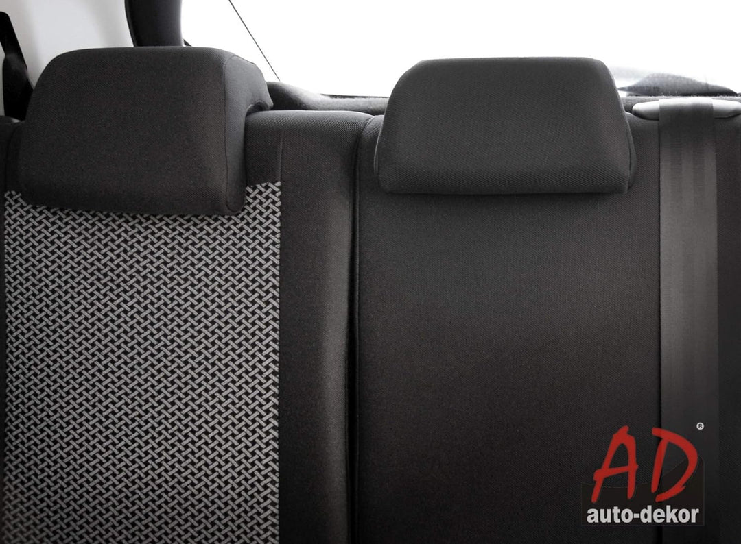 Auto-Dekor 662-p2 | Mass Grau | Set Komplettset 5-Sitze | Sitzbezüge Sitzbezug Schonbezug Schonbezüg