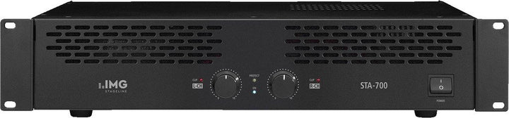 IMG STAGELINE STA-700 Stereo 2-Kanal PA-Verstärker in Schwarz, Audio-Verstärker mit einer Leistung v