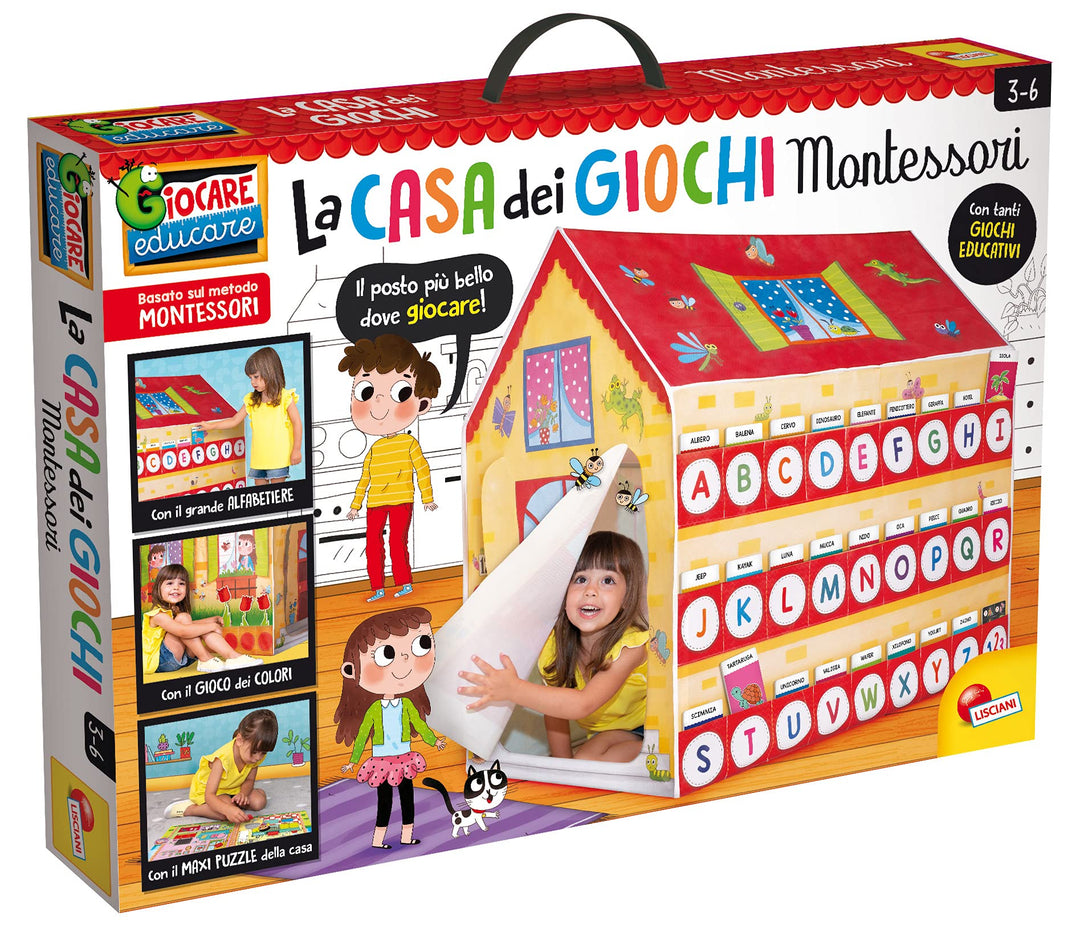 Liscianigiochi 97180 Montessori Mein Haus der Lernspiele, Spiel der Farben, Mehrfarbig, Large