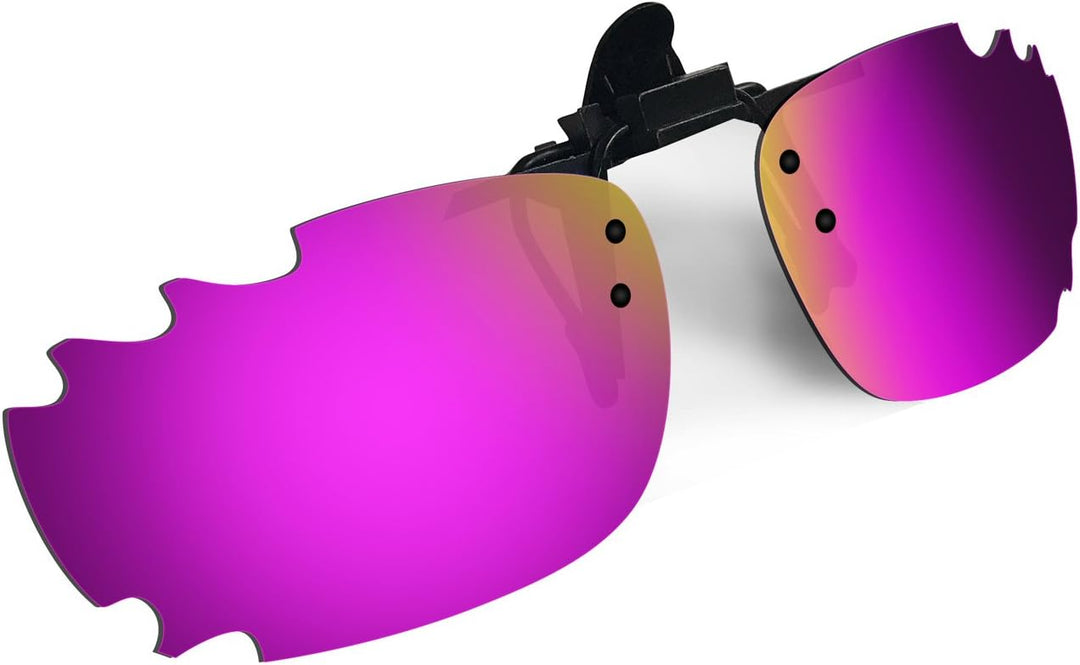 HKUCO Sonnenbrille Clip Rot/Lila Polarisiert Objektive für Myopie Frame Clip Polarisiert Objektive U