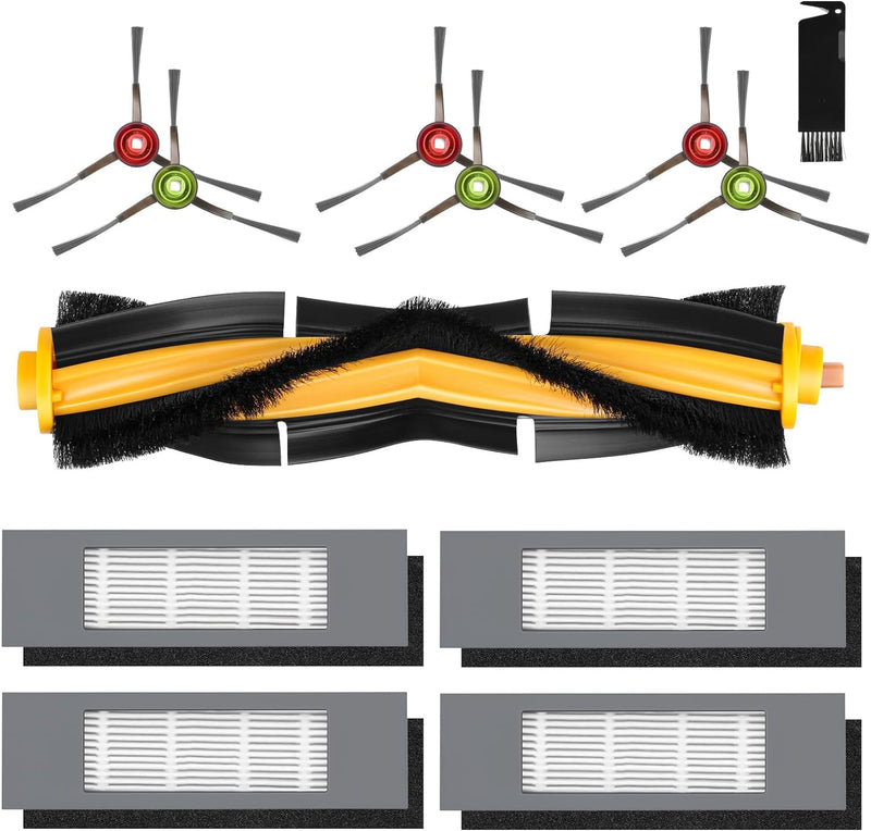 12 Stück Zubehör für Ecovacs Deebot N8, T8, Ersatzteile für Ecovacs N8/ N8+/ N8 Pro/ N8 Pro+/ N7,T8/