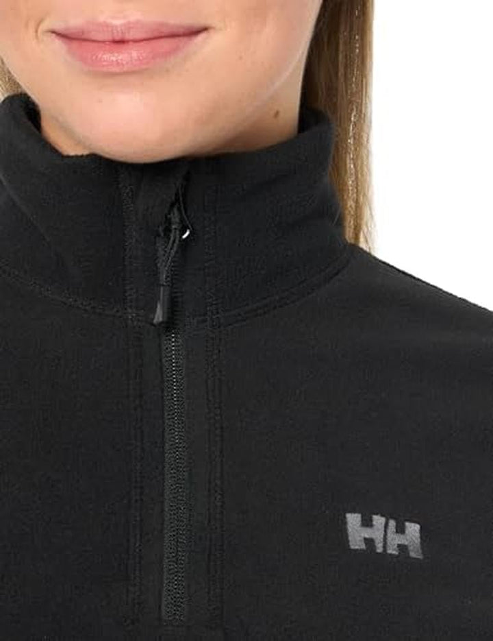 Helly Hansen Damen Fleecejacke W Daybreaker 1/2 Zip Fleece-pullover, XS Schwarz, XS Schwarz