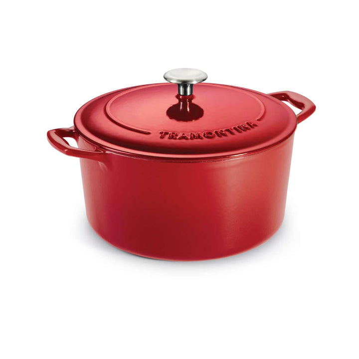 Tramontina Bestow Bräter Gusseisen 6,2L Ø 28 cm, Emailliert, Induktion, Backofengeeignet bis 230°C,