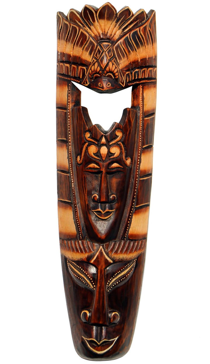 grosse Holz Wand-Maske Vogel - Deko Schnitzerei Handarbeit Tier Afrika Maske 09