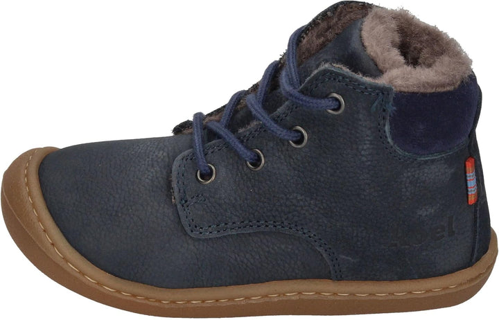 KOEL Barefoot Lauflernschuhe - Bill 2.0 Lambswool Cognac 24 EU Blau, 24 EU Blau