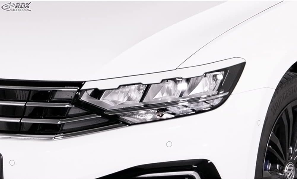 Scheinwerferblenden kompatibel mit Volkswagen Passat 3G B8 Facelift 2019- (gezackt) (ABS)