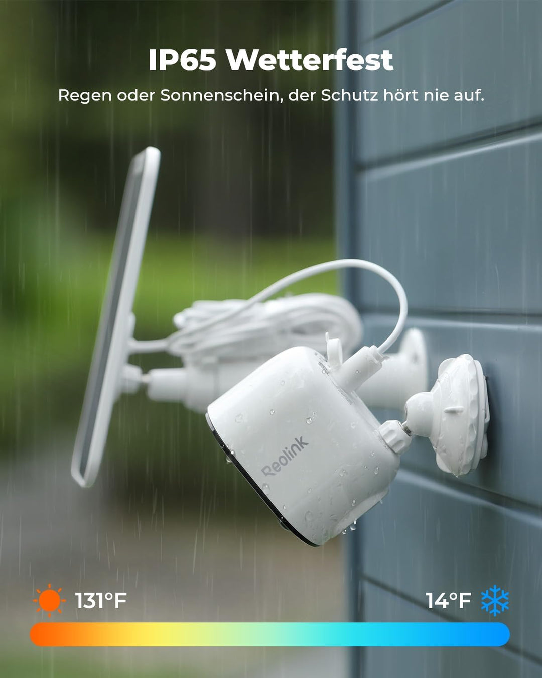 Reolink 2K 3MP Solar Überwachungskamera Aussen Akku, Kabellose WLAN Kamera Outdoor mit Spotlight, Fa