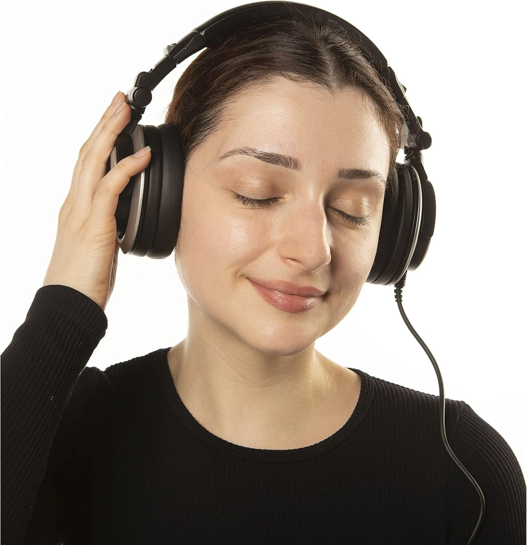 Fame Audio DT-750 Studio Kopfhörer, Kopfhörer geschlossen mit abnehmbaren Kabel, Frequenzbereich 8 b