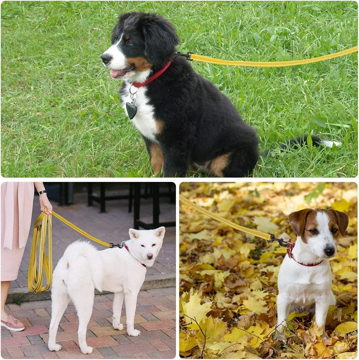 COMSLE Schleppleine für Hunde, 3m / 5m / 10m / 15m / 20m Robuste Lange Hundeleine Reflektierend Trai