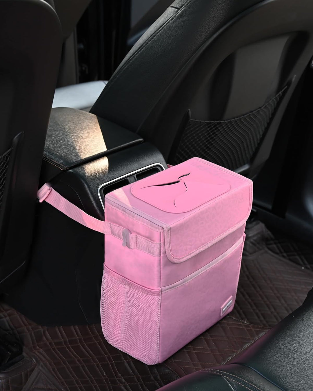 SIBOFUEGO Niedlicher Auto-Mülleimer – multifunktionales Auto-Zubehör für Damen, Auto-Organizer und A
