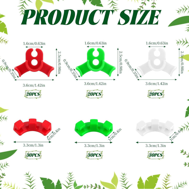 150 Stück Pflanzenbieger Lst Clips Rot Grün Weiss 90 Grad Low Stress Training Clips Pflanzenclips Bi