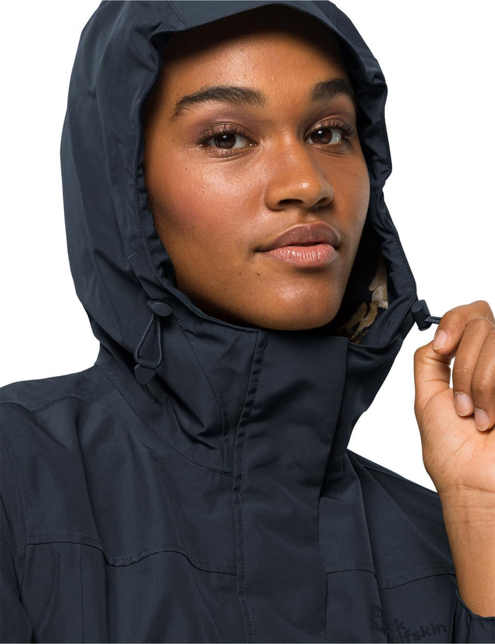 Jack Wolfskin Damen Cape York Paradise Coat W Mantel S night blue, S night blue
