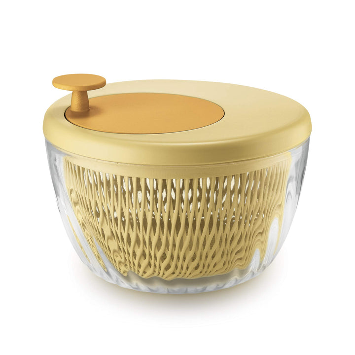 Guzzini - Kitchen Active Design, SPIN&STORE Salatschlüder mit Deckel - Säure Gelb, Ø26 x h19 cm | 40