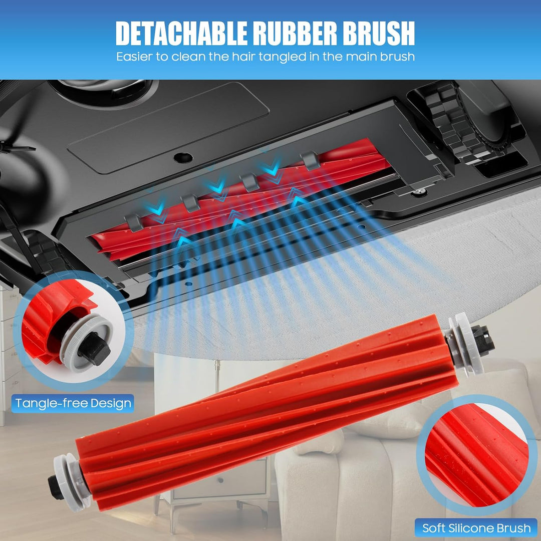 24 Stück Zubehör für Roborock S7 MaxV Ultra, Ersatzteile für Roborock S7 Pro Ultra, 2 Hauptbürste, 4
