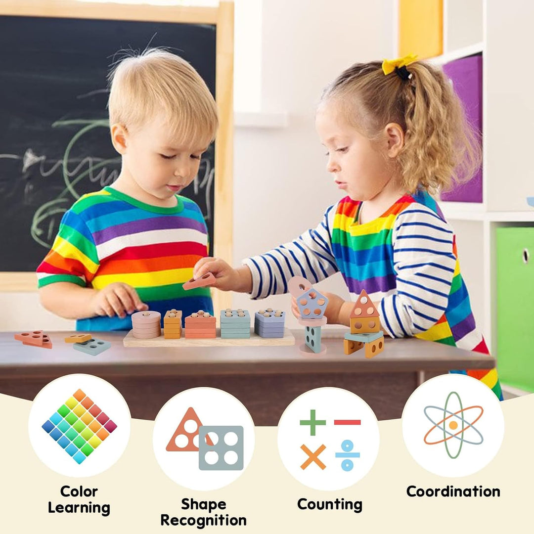 Holz Montessori Spielzeug ab 1 2 3 Jahr, Holzspielzeug Motorikspielzeug Baby 6 9 Monate Babyspielzeu