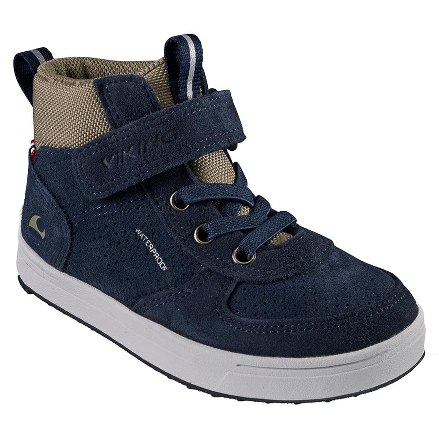Viking Damen Samuel Mid Wp Jr Sneaker 35 EU Navy Olive, 35 EU Navy Olive
