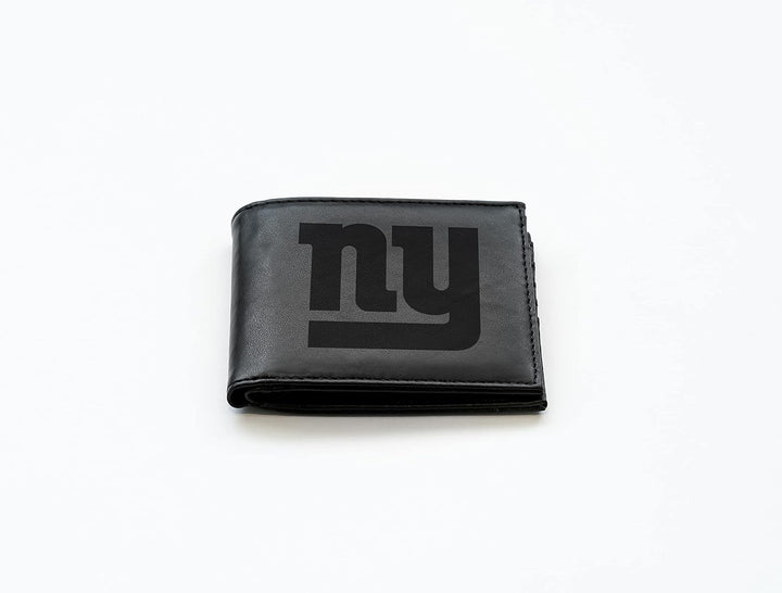 Rico Industries NFL Laser Engraved Billfold Wallet, Black New York Giants, New York Giants