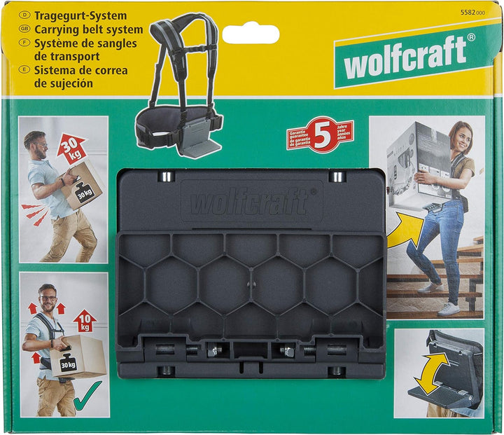 Wolfcraft 5582000 Tragegurtsystem - Umzugs- und Alltagshelfer