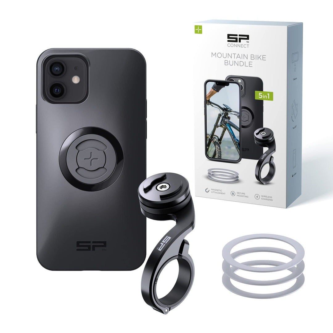 SP CONNECT Mountain Bike Bundle |SPC+| kompatibel mit iPhone 12 Pro/12 | Handyhalter für Mountainbik