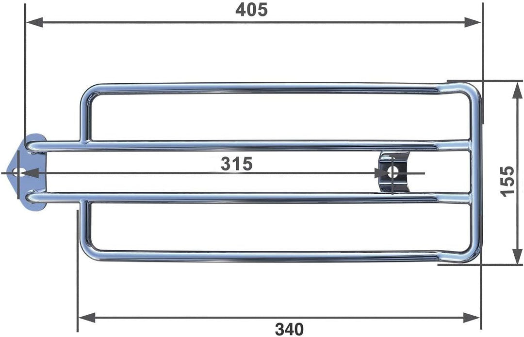 Gepäckträger Edelstahl poliert Silber kompatibel mit Hd Harley Davidson Softail Modellen z.B. Street