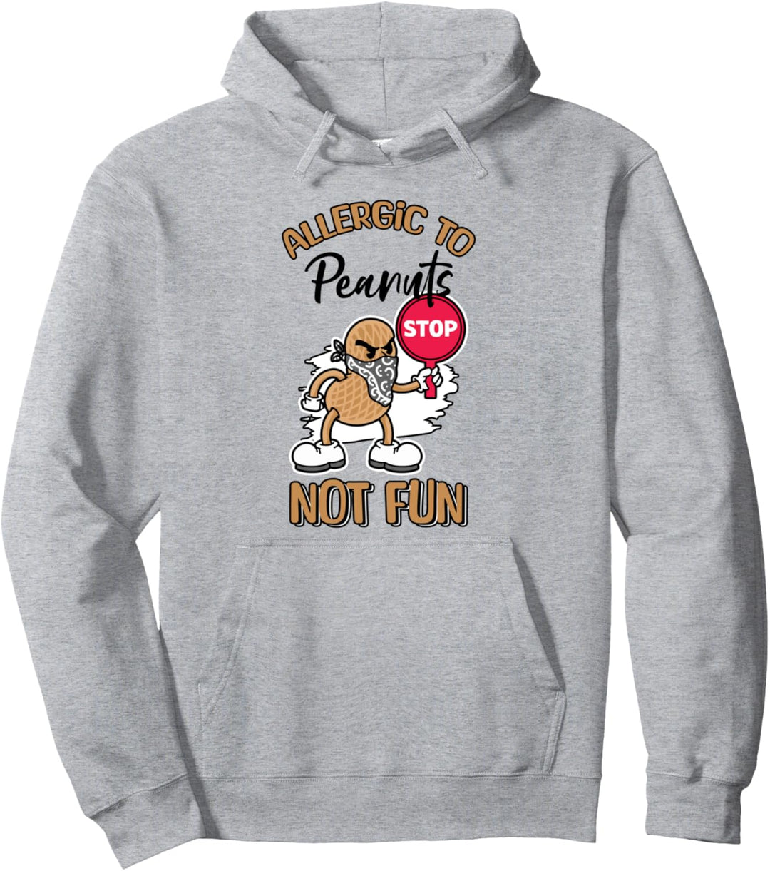 Allergisch gegen Erdnüsse Not Fun Erdnussallergisch Pullover Hoodie