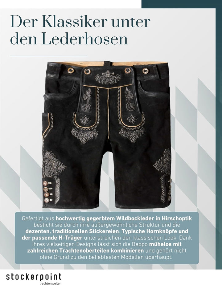 Stockerpoint Herren Hose 46 Schwarz Gespeckt, 46 Schwarz Gespeckt