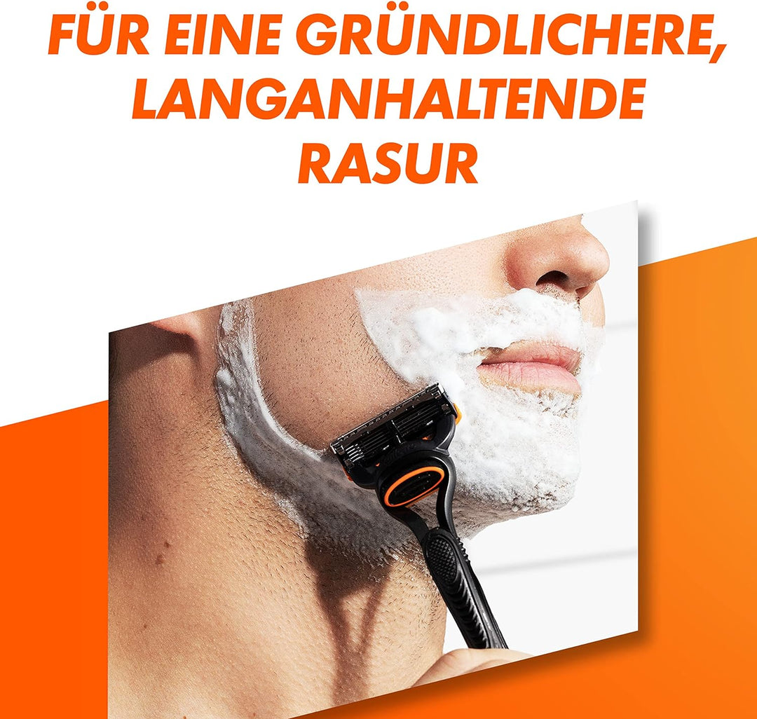 Gillette Fusion 5 Nassrasierer Herren, Rasierer + 8 Rasierklingen + Rasierer-Halter, Geschenk für Mä