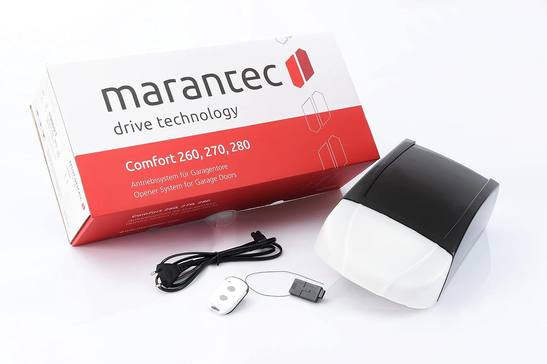Marantec Comfort 270 Garagentorantrieb, Set inkl. 1 Handsender, elektrischer Torantrieb für Garagent