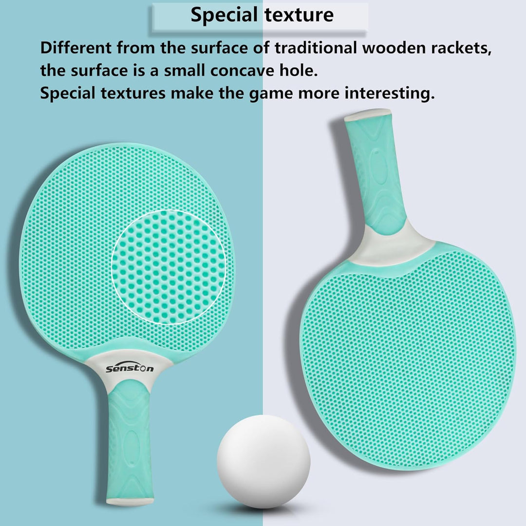 Senston Tischtennisschläger Set, professionelle Tischtennisschläger mit 3 Bällen, Ping Pong Paddel S