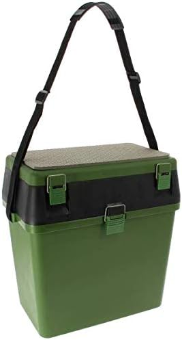 G8DS® Seatbox Sitzbox inklusive Staufächer im Deckel und Schultergurt Karpfenangeln Camping Outdoor