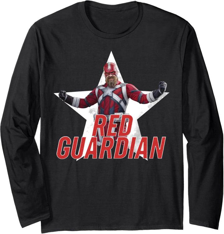 Marvel Black Widow Red Guardian Portrait Langarmshirt