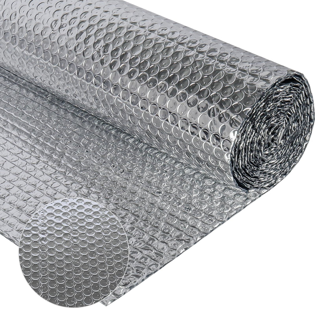 Doppelseitige Aluminiumfolie Isolierung 150 cm X 2.5 m,3mm Dicke Isolierfolie Dämmfolie Reflexionsfo