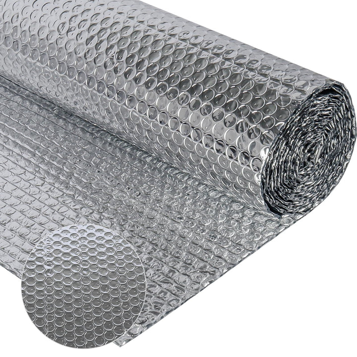 Doppelseitige Aluminiumfolie Isolierung 150 cm X 2.5 m,3mm Dicke Isolierfolie Dämmfolie Reflexionsfo