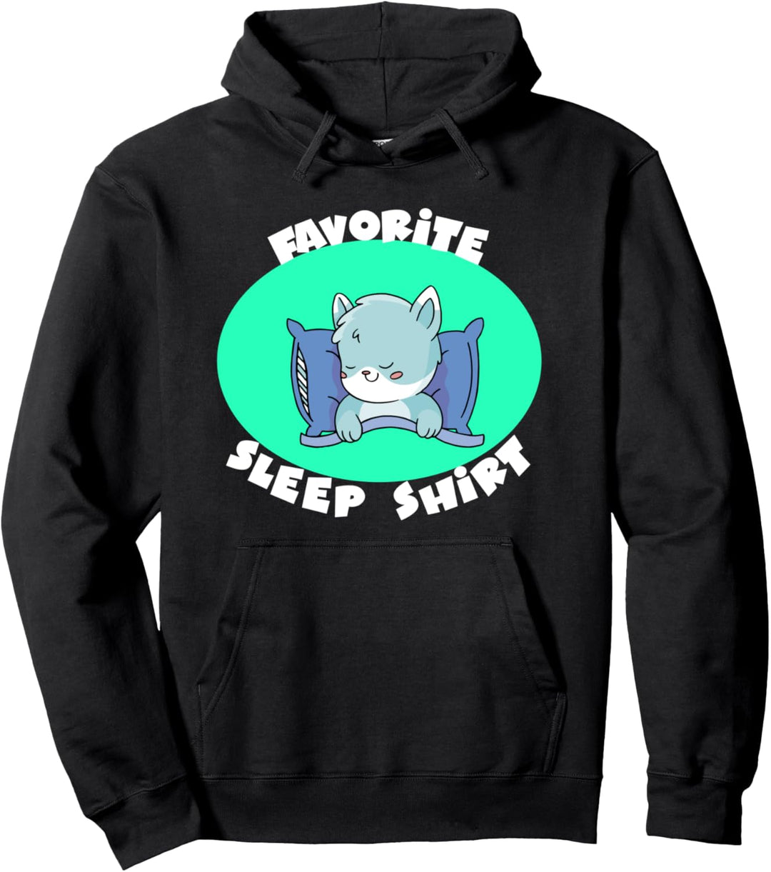 Favorite Schlafshirt Napping Cat Pullover Hoodie