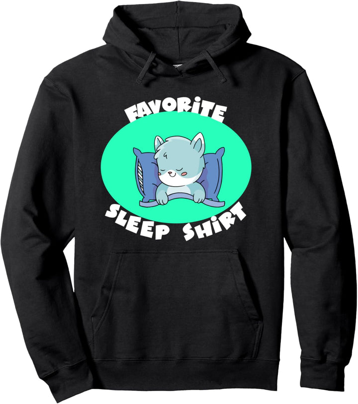 Favorite Schlafshirt Napping Cat Pullover Hoodie