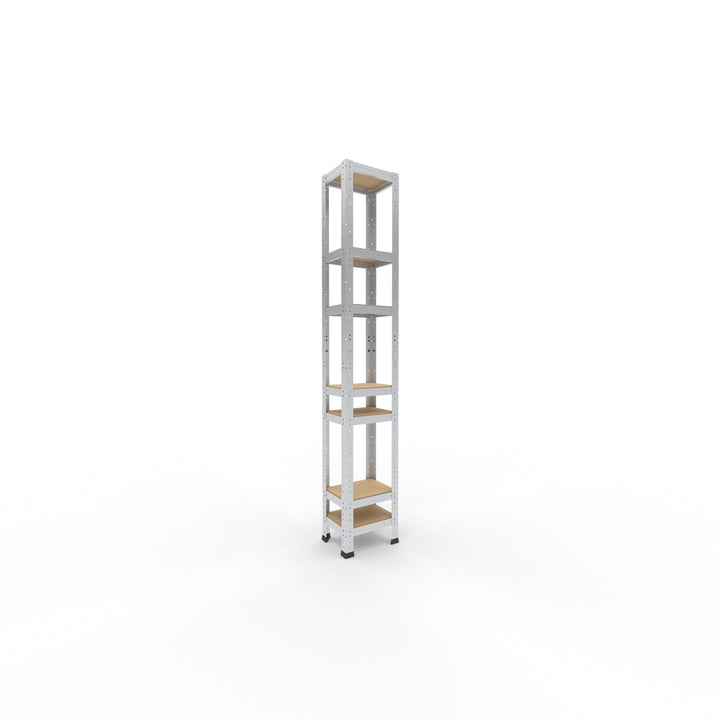 shelfplaza® 180x30x23cm Home Schwerlastregal verzinkt/Metallregal mit 7 Böden/Kellerregal Metall, Ga
