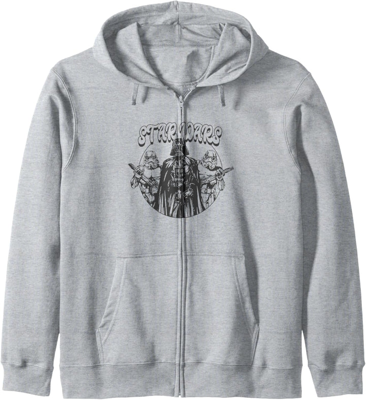 Star Wars Darth Vadar & Storm Troopers Circle Fill Portraits Kapuzenjacke