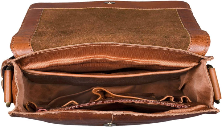 STILORD 'Mircos' Tablet Umhängetasche Leder 9.7 Zoll iPad Tasche für Herren Männer mittel-grosse Sch