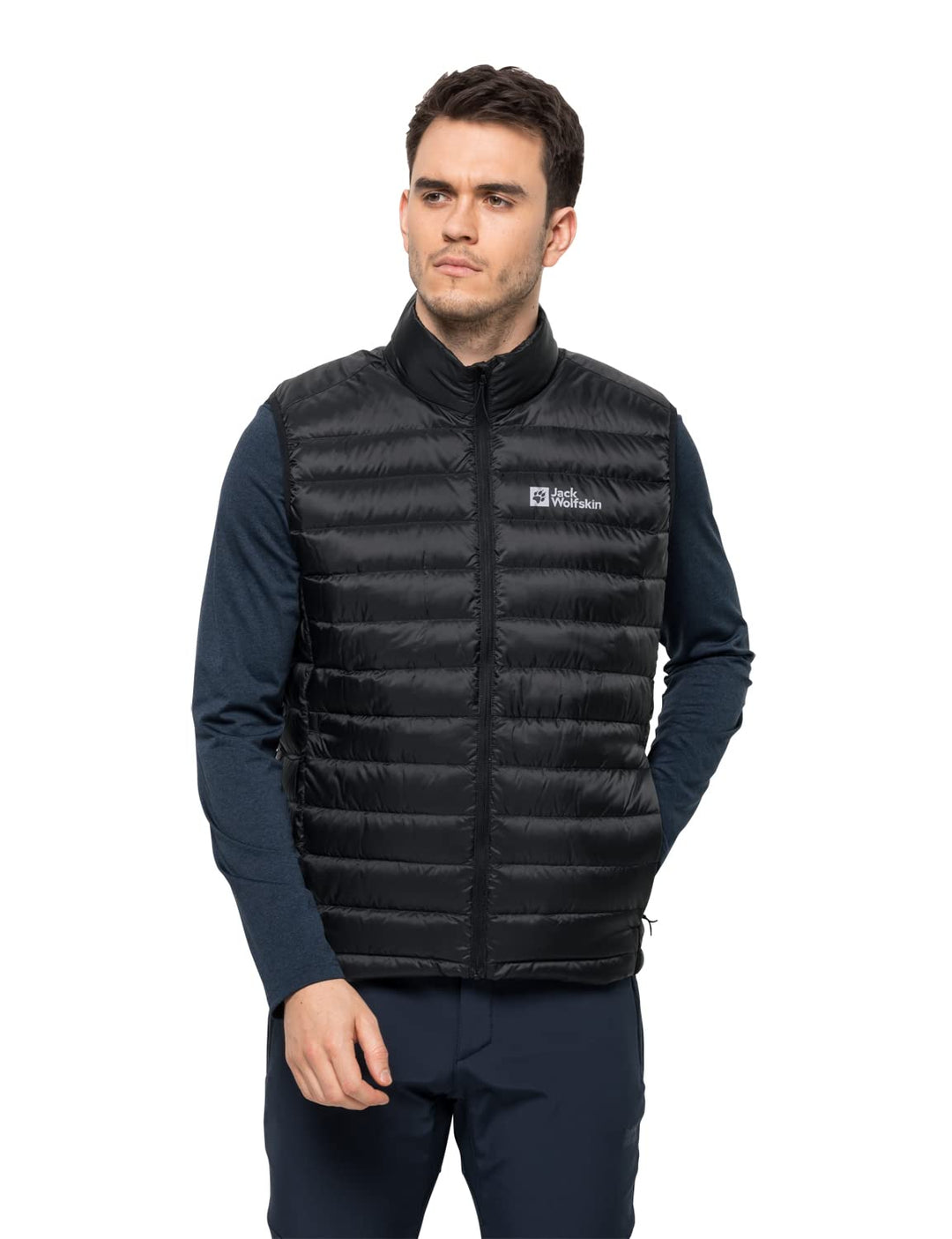 Jack Wolfskin Herren Pack & Go Down Vest M Weste, Schwarz