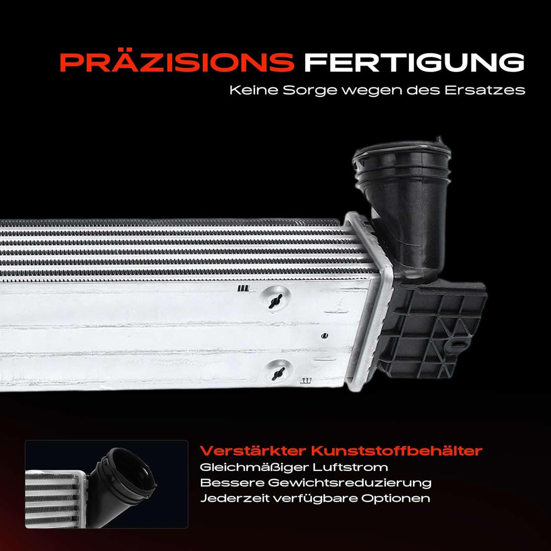 Frankberg Ladeluftkühler Turbokühler Kompatibel mit 1er E81 E87 120d 123d 2004-2012 3er E90 320d 200